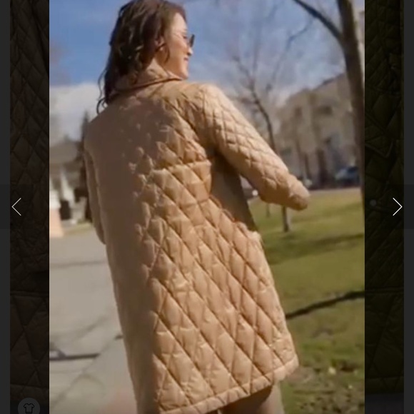 Liture Italian beige coat trench down down jacket light spring coat natural down - Picture 3 of 9